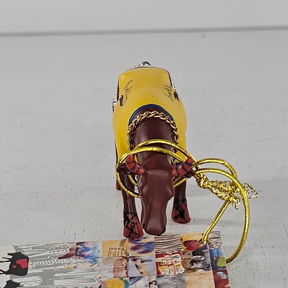 Cow Parade Mini Moo La Vie Bovine Figurine Brooklyn #23152 - Picture 4 of 8